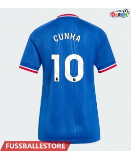 Günstige Manchester United Matheus Cunha #10 Auswärtstrikot Damen 2026-27 Kurzarm